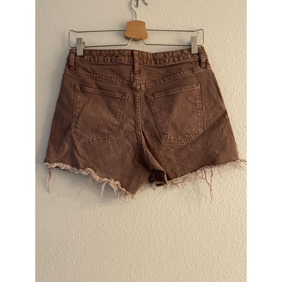 Universal Thread Vintage Midi Cut-Off Denim Jean Shorts Womens 2/26 Raw Hem - Picture 6 of 14